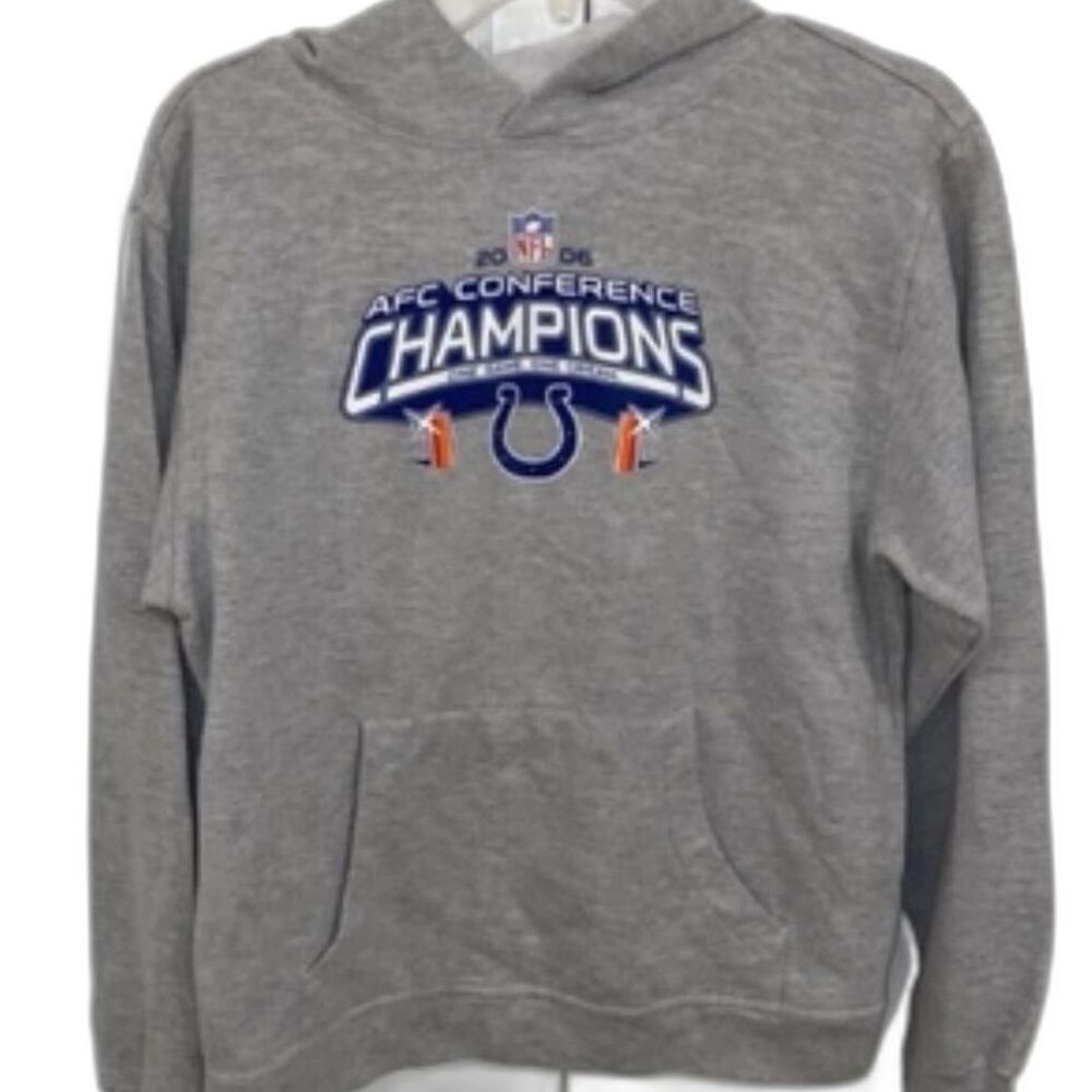 Indianapolis Cotlts Superbowl Reebok Kids Grey and Blue Sweatshirt